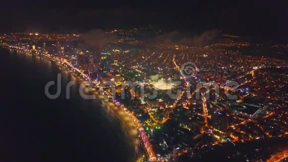 夜间海滨夜景视频的预览图