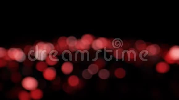 红色高质量动画模糊抽象圣诞节背景与波克离焦灯无缝环路视频的预览图