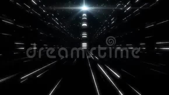 巴别隧道VJ环路背景3D白网大厦视频的预览图