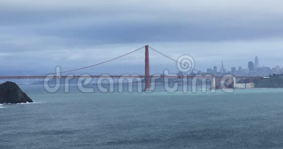 金门大桥和旧金山4K景观视频的预览图