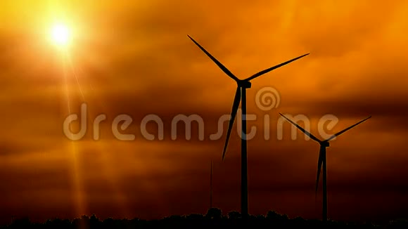 两个通风风力涡轮机视频的预览图
