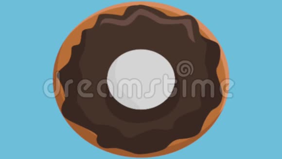 菜品高清动画上的甜甜圈视频的预览图