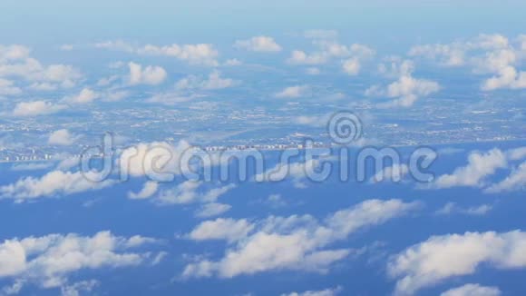 夏日迈阿密海滩喷气平原窗口4k佛罗里达美国视频的预览图