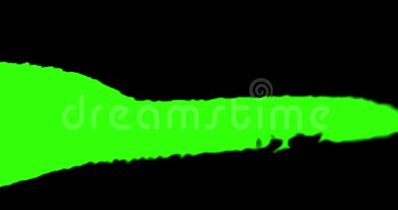 抽象漆刷笔划形状黑色墨水泼洒在色度键绿色屏幕背景上艺术墨水视频的预览图