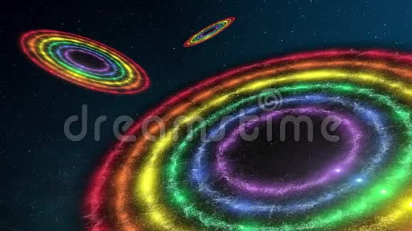 彩虹星系闪闪发光4K视频的预览图