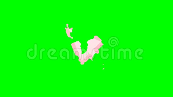 绿色背景下的循环动画动画箭头视频的预览图