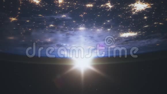 地球上空的日出视频的预览图