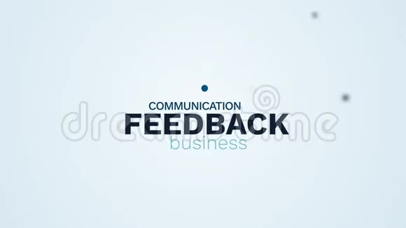 反馈反应在线评估评估客户评论支持沟通对话动画云视频的预览图