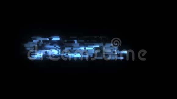 酷故障编码文字动画背景标志无缝循环新质量通用技术动态动画视频的预览图