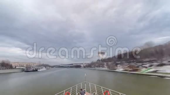 莫斯科河莫斯科河游船视频的预览图