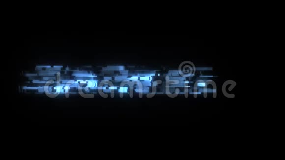 酷故障任务动画背景标志无缝循环新质量通用技术动态视频的预览图