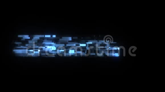 酷故障升级文字动画背景标志无缝循环新质量通用技术动态视频的预览图