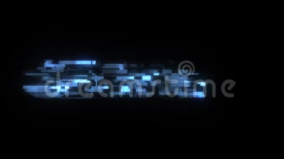 酷故障设置文字动画背景标志无缝循环新质量通用技术动态视频的预览图