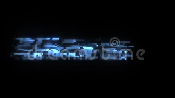 酷故障REDIGN文字动画背景标志无缝循环新质量通用技术动态视频的预览图