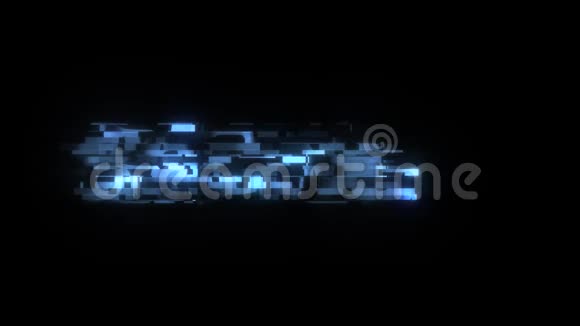 酷故障文字动画背景标志无缝循环新质量通用技术动态动画视频的预览图