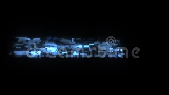 酷故障模拟文字动画背景标志无缝循环新质量通用技术动态视频的预览图