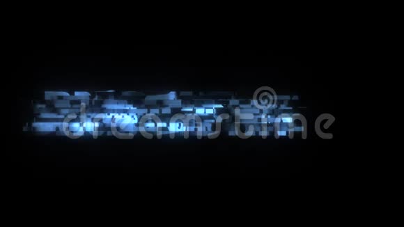酷酷故障动画背景标志无缝环新质量通用技术动态视频的预览图