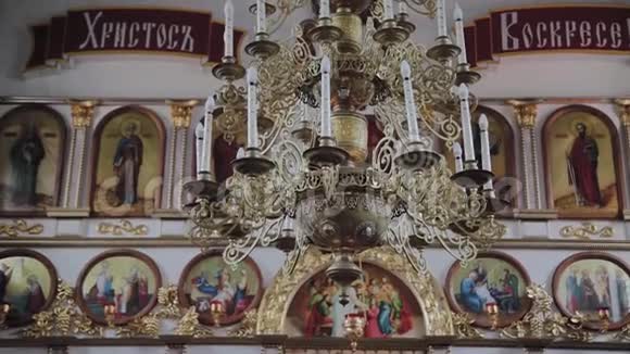 殿内东正教的装饰视频的预览图