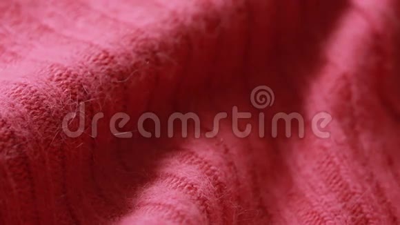 红色羊毛精纺毛衫图案可以用作背景视频的预览图