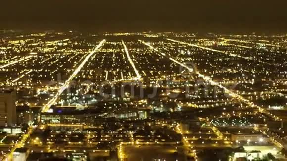 芝加哥市中心的俯视图时间流逝视频的预览图