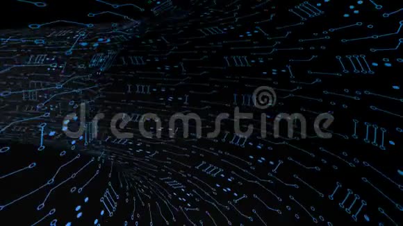 黑色数字隧道视频的预览图