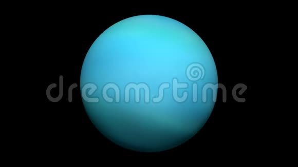 行星天王星旋转孤立视频的预览图