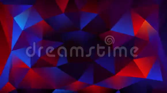 三角形状三角形镶嵌灯闪亮的火花三维渲染背景计算机生成视频的预览图