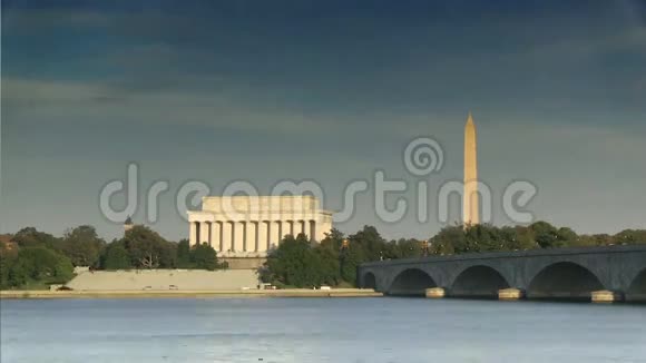 林肯纪念堂和华盛顿纪念碑视频的预览图