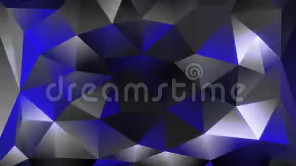 三角形状三角形镶嵌灯闪亮的火花三维渲染背景计算机生成视频的预览图