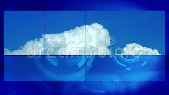 时间推移云抽象运动背景视频的预览图
