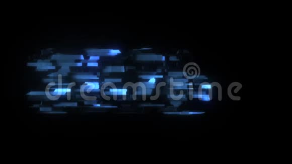 HUD屏幕酷故障2020文字动画背景标志无缝循环新质量通用技术运动动态视频的预览图