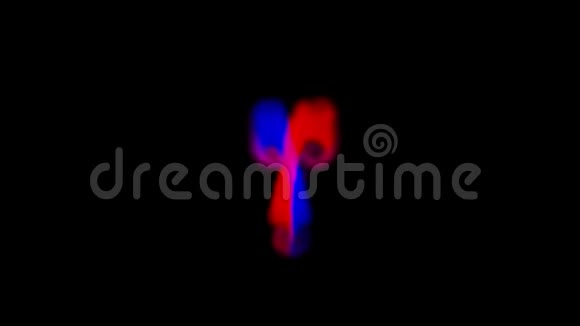 幻境的蓝红烟混合在一起左右方向流淌视频的预览图
