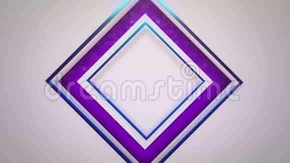 运动紫色方块抽象背景视频的预览图