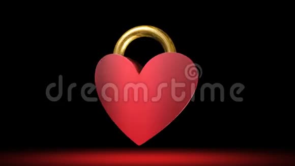 心和钥匙快乐情人节动画视频的预览图