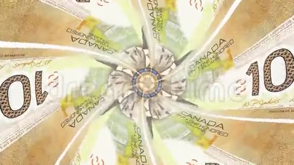 催眠无尽盛开的加元花饰无缝循环动画背景新品质金融视频的预览图