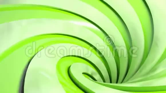 绿色螺旋背景3D渲染视频剪辑视频的预览图