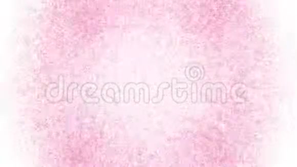 白色背景下的粉红色爆炸4K视频的预览图
