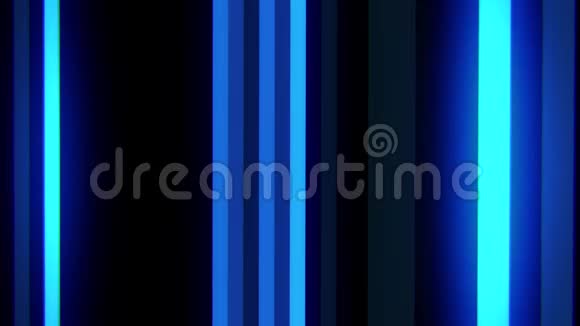 蓝色数字垂直霓虹灯线VJ循环背景视频的预览图