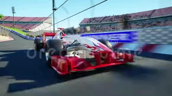 一级方程式赛车开得很快动画动画视频的预览图