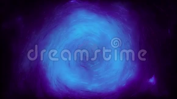 深色背景下紫色闪闪发光漩涡的抽象动画丰富多彩的抽象视频的预览图