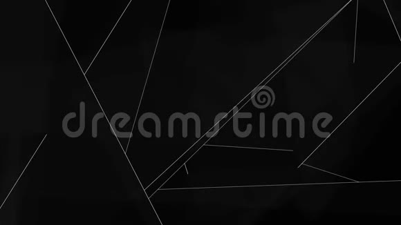 黑色和白色三角形在黑色背景上的隧道中旋转的抽象动画循环动画视频的预览图