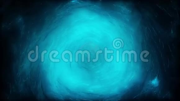 深色背景下蓝色波光粼粼漩涡的抽象动画丰富多彩的抽象视频的预览图