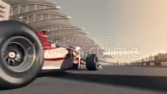 一级方程式赛车开得很快动画动画视频的预览图
