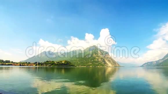 意大利科莫湖和莱科市风景如画视频的预览图