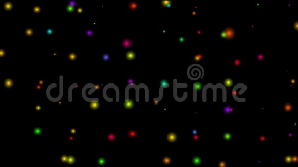 多色模糊粒子的运动视频的预览图
