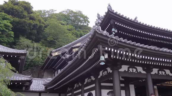 镰仓哈塞德拉寺美丽的屋顶视频的预览图