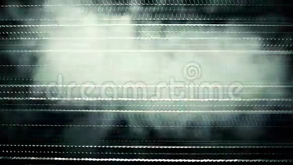 蒸汽通过金属光栅通风口视频的预览图