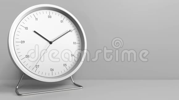 时钟与揭示时间的睡眠标题概念动画视频的预览图