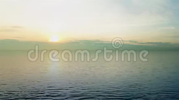 海上日落3D动画视频的预览图
