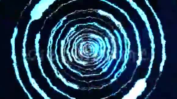 闪电隧道飞行黑色背景动画新品质独特动态自然光效果4k视频的预览图